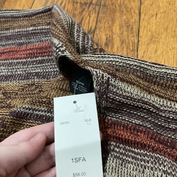 Cejon Multi-Colored Striped Shawl NWT - Picture 3 of 4